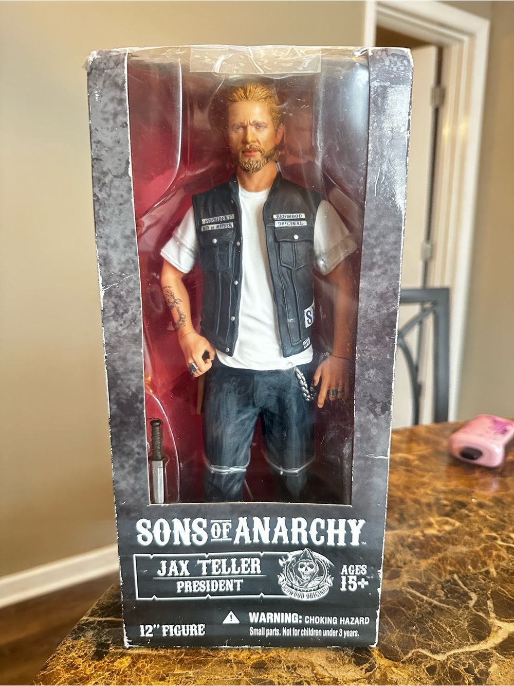 Sons of Anarchy Jax Teller 12" Action Figure – Black, White, Blonde